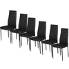120cm Rectangle Dining Table Gatherings of Family Dinette Side PU Leather Chairs