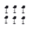 1/2/4/6x Bar Stool with Velvet Padded Swivel Gas Lift Barstool Kitchen Cafe Pub