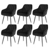 1/2/4/6x Velvet Padded Dining Chair Upholstered Seat Armchairs Home Restaurant