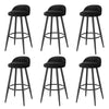 1/2/4/6x Bar Stool Velvet Padded Seat Chair Breakfast High Counter Barstool Pub