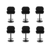 1/2/4/6x Bar Stool Swivel Gas Lift Adjustable Height Barstool with Velvet Padded