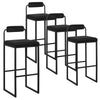 2/4/6x Counter Height Bar stools with Backrest Breakfast Cafe Kitchen Barstools