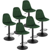 1/2/4/6x Bar Stool Kitchen Breakfast Pub Stool w/ Backrest Gas Lift Swivel Chair