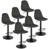 1/2/4/6x Bar Stool Kitchen Breakfast Pub Stool w/ Backrest Gas Lift Swivel Chair