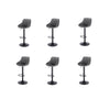 1/2/4/6x Bar Stool with Velvet Padded Swivel Gas Lift Barstool Kitchen Cafe Pub