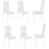 Kitchen Dining Room Table Chair Option Glass 120/140cm Dinner Party PU Chairs