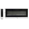 40/50/60" Electric Fireplace Inset in-Wall Recessed/Wall Mounted w/Touch Screen
