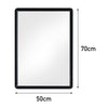 Black Rectangle Wall Mirror Home Bathroom Wall Mount Vanity Decor Makeup Mirrors