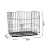 Pet Dog Cage Puppy Crate with Tray Small Medium Large Training Metal Wire Cages