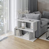 Modern Side Sofa Couch Small End Table Rustic Coffee Narrow Slim Furniture Unit