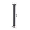 Set of 4 Black Metal Feet Strong Furniture Legs Pedestals for Table Chair Bench