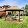 4x4M Pop Up Garden Gazebo Outdoor Party Tent Canopy With Sides Heavy Duty