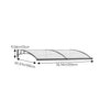 Door Canopy Window Awning Rain Shelter Front Back Porch Outdoor Patio Roof Cover