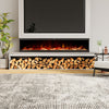 Electric Fireplace Panoramic Media Fire 40-72in Wall Insert LED Fireplace Heater