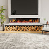Electric Fireplace Panoramic Media Fire 40-72in Wall Insert LED Fireplace Heater