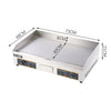 Commercial Electric Large Griddle Flat/Grooved Top BBQ Grill Hot Plate Kitchen