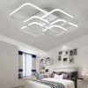 Square/Ring LED Ceiling Lamp Cool White Light Chandelier Fixture Bedroom Living