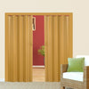 Folding Double Central Opening PVC Door Accordion Panels Washable Internal Door
