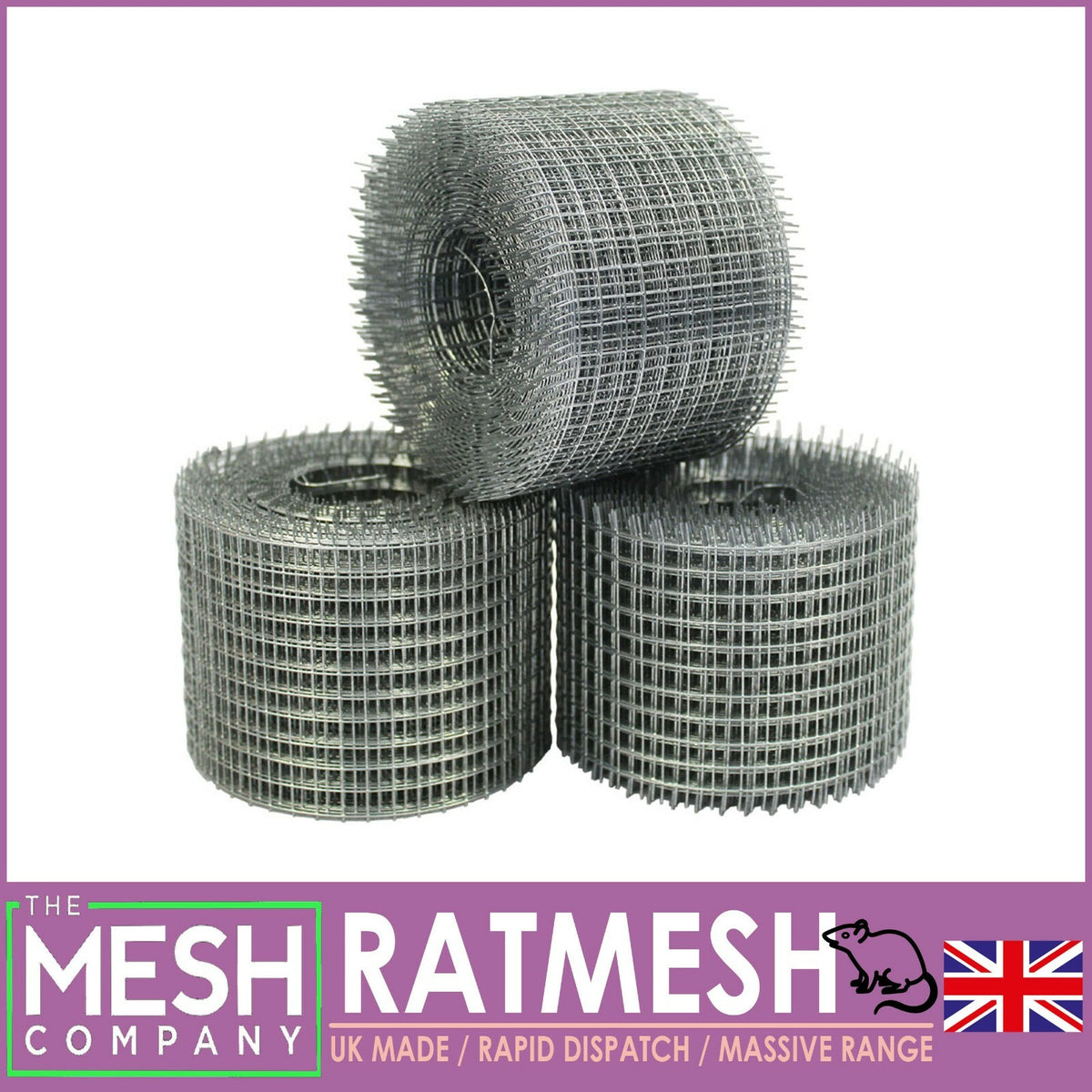 The Mesh Company Galvanised Rat Mesh Roll | Rodent Proofing Welded Rat ...