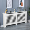 White Radiator Cover Cabinet Small Large Modern MDF Slat Wood Grill Furniture