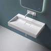 Modern Bathroom Wash Basin Sink Stone Resin Countertop Wall Hung Full Size Range