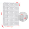 DIY Shoes Rack Cabinet Storage Organiser Interlocking Stackable Boxes PP Plastic