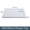 Shower Tray Enclosure Acrylic White w/Free Waste 1200x800mm 1000x800mm 900x700mm