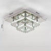 20-100cm Flush Mount Modern Square Ceiling Chandelier Crystal Light Lamp Pendant