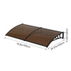 Door Canopy Window Awning Rain Shelter Front Back Porch Outdoor Patio Roof Cover