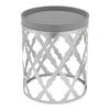 Round Coffee Side Table End Sofa Living Room Wooden Metal Bedside Furniture Tea