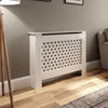 White Radiator Cover Grill Shelf Cabinet MDF Wood Modern Traditional Diamond