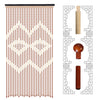 Wooden Beads String Door Curtain Hanging Room Divider Porch Entrance Decor UK