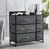 Fabric Cabinets Storage Unit Metal Frame Chest of Drawer Organiser Bedside Table