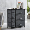 Fabric Cabinets Storage Unit Metal Frame Chest of Drawer Organiser Bedside Table