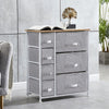 Fabric Cabinets Storage Unit Metal Frame Chest of Drawer Organiser Bedside Table