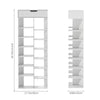 Tall Shoe Rack Organizer Storage Shelf Wooden Display Cabinet Hallway Shoe Tower