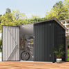Galvanized Steel Garden Storage Shed Metal Lockable Outdoor Bike Shed with Doors