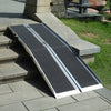 Portable Wheelchair Threshold Ramp Aluminium Multi-fold Non-slip Suitcase Ramps