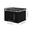 Galvanised Metal Garden Shed Outdoor Tool Storage House with Lockable Door Black