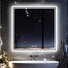 LED Ligthted Bathroom Mirror Vanity Sink Anti-Fog Dimmable Large Mirror IP65