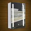 Bathroom Wall Mirror CabinetUnit with LED Light Touch Sensor Demister Anti Fog