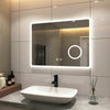Bathroom LED Mirror Lights with Shaver socket BT Speaker Demister Touch Vertical