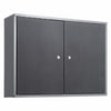 Wall Mounted Hanging Lockable Cabinet Garage Tools Parts Storage Cupboard Metal