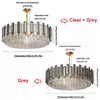 40/60/80cm Raindrop Crystal Chandelier Pendant Ceiling Light Restaurant Kitchen