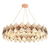 Large Diamond Crystal Chandelier Ceiling Pendant Hanging Light Illuminated Hall