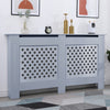 White Radiator Cover Cabinet Small Large Modern MDF Slat Wood Grill Furniture