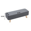 Dark Grey Bench Shoes Chaning Stool Kid Chair Long Footstool Living Room Bedroom