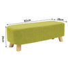 Green Fabric Shoes Chaning Stool Hallway Chair Footstool Side Bench Low Seat UK