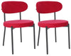 2 Velvet Dining Chairs Velvet Seat Chairs Plush velvet seat and backrest