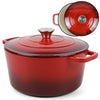 Cast Iron Casserole Dish Pot With Lid Dutch Oven 5L Enameled Stew Pot Stockpot